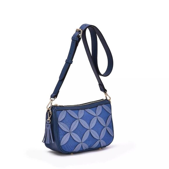 Mellow World Blue Amelie Pattern Crossbody Bag - Picture 3 of 7